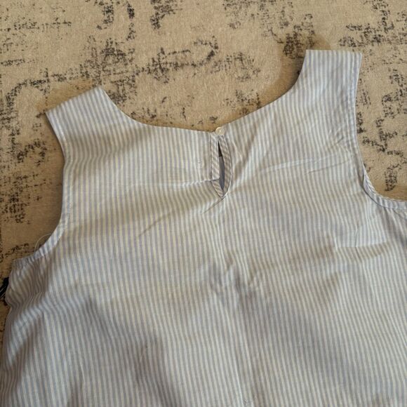 Japna Striped Scallop Hem Short Tank Top Set Size Small NWT Coastal Beach Preppy - Picture 10 of 10